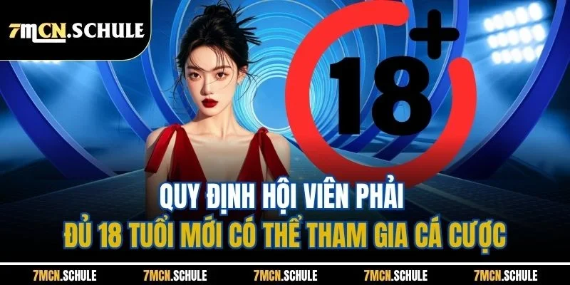 Đăng Ký 7M | Update Quy Trình Thực Hiện Chuẩn Nhất 2026 8 Quy định hội viên phải đủ 18 tuổi mới có thể tham gia cá cược