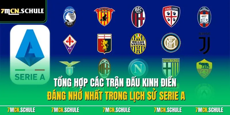 Serie A - Giải Đấu Dẫn Đầu Ý Với Sự Quan Tâm Toàn Cầu 8 Tổng hợp các trận đấu kinh điển đáng nhớ nhất trong lịch sử Serie A
